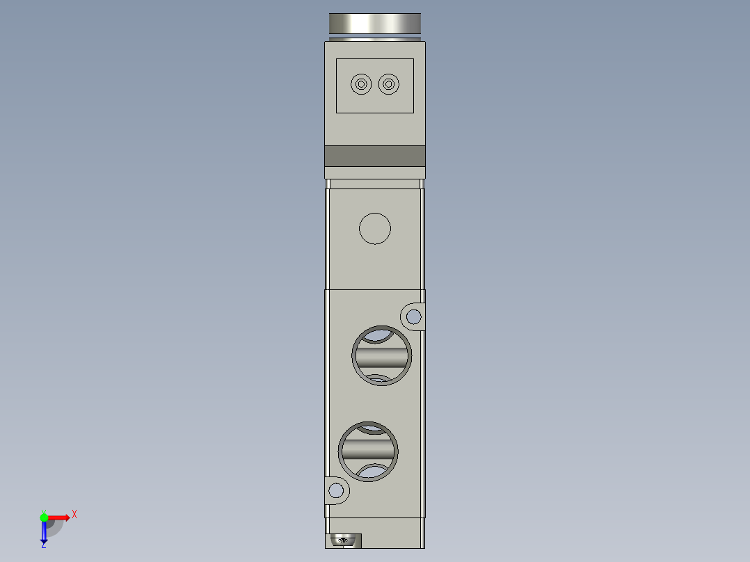 4V21008BI-电磁阀-DC24V-G1-4-亚德客俯视图