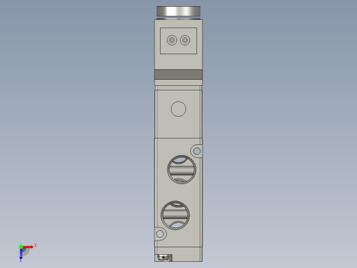4V21008BI-电磁阀-DC24V-G1-4-亚德客俯视缩略图