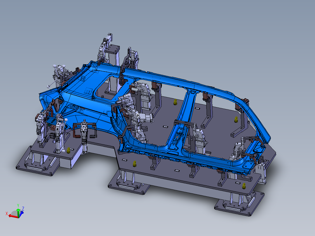 汽车侧围焊接夹具