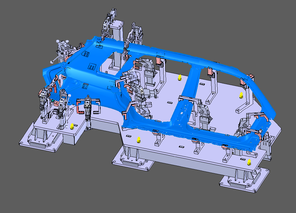 汽车侧围焊接夹具