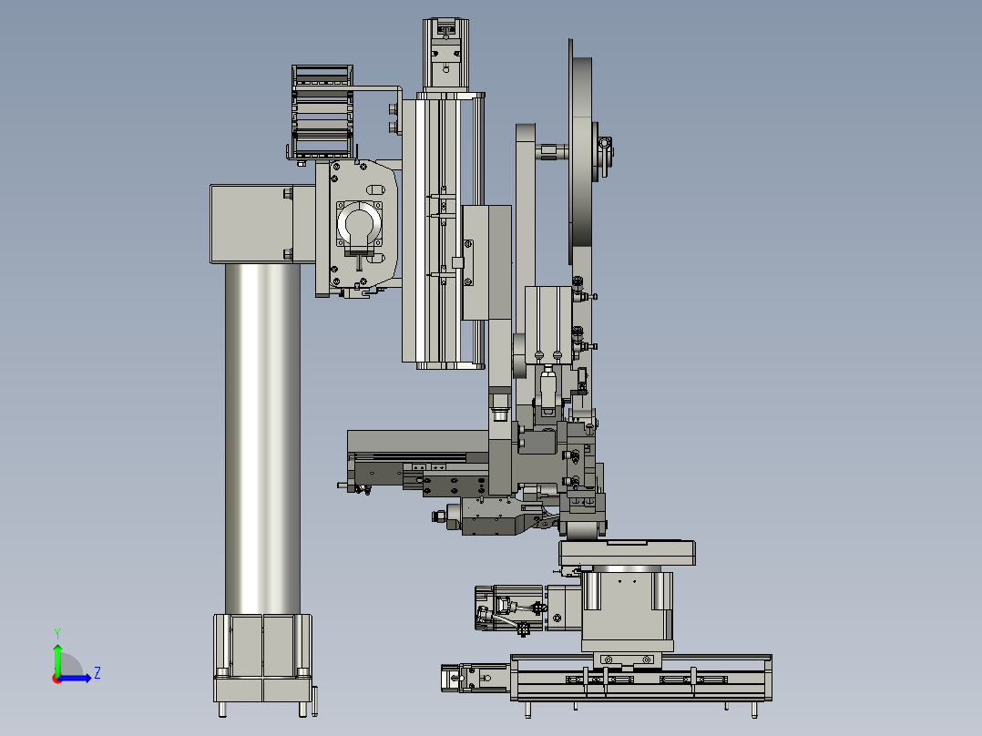 自动贴胶带机构5左视图