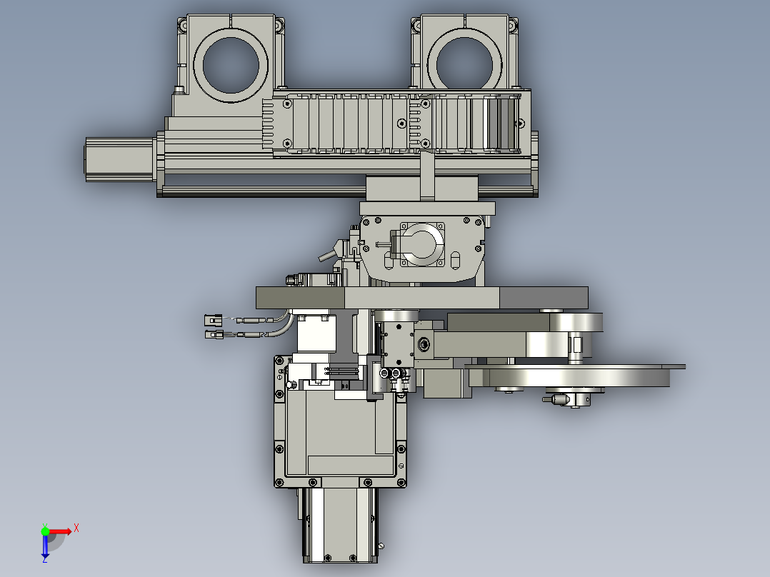 自动贴胶带机构5俯视图