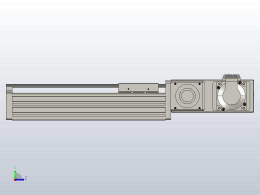 皮带直线轴半封闭可选导轨TPA-HNB-65S-90-L150-MR-Y-P10-N3左视缩略图