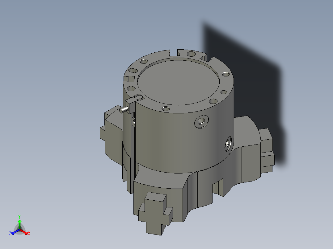 MHSL3-50D-M9NVL气爪(smc主视图