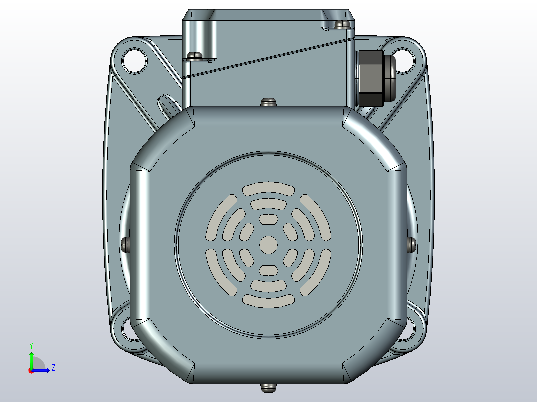 变频减速电机f370v01-L左视图