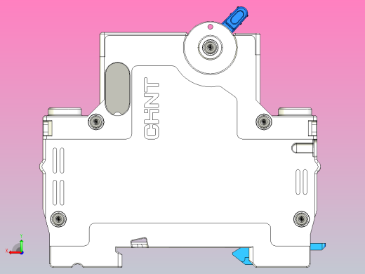 NXB-63T 1P小型断路器三维模型202404后视缩略图