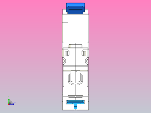 NXB-63T 1P小型断路器三维模型202404左视缩略图