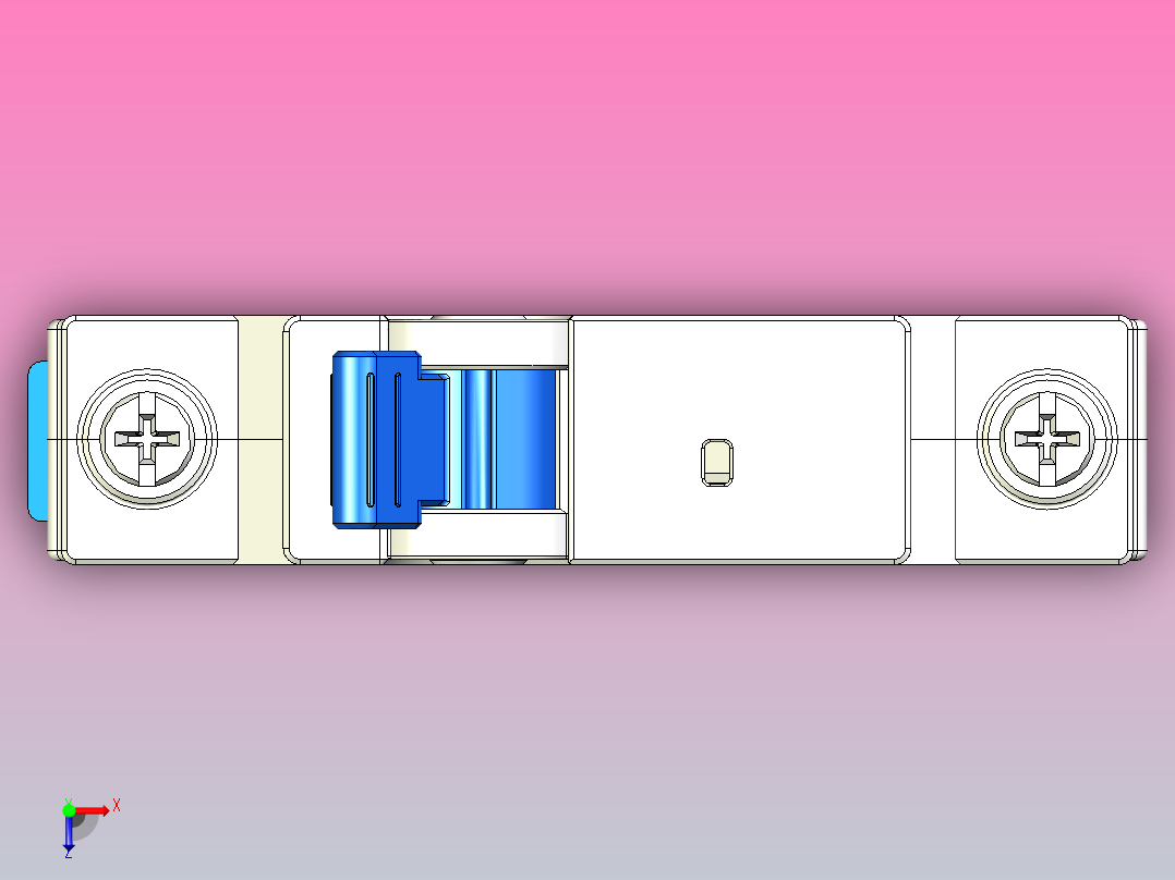 NXB-63T 1P小型断路器三维模型202404俯视图