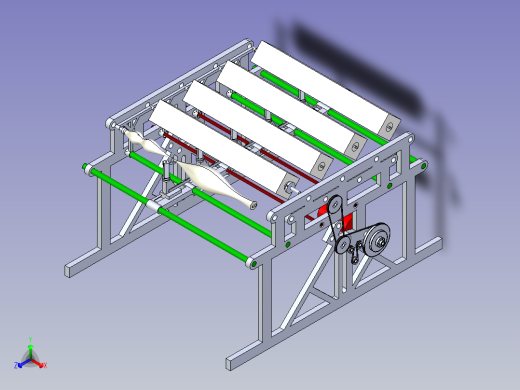 仿型车床机构模型3D图纸