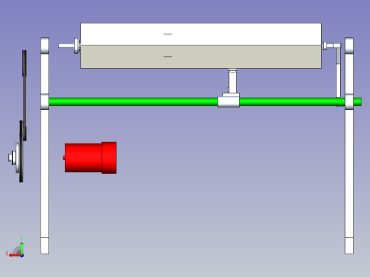 仿型车床机构模型3D图纸后视缩略图