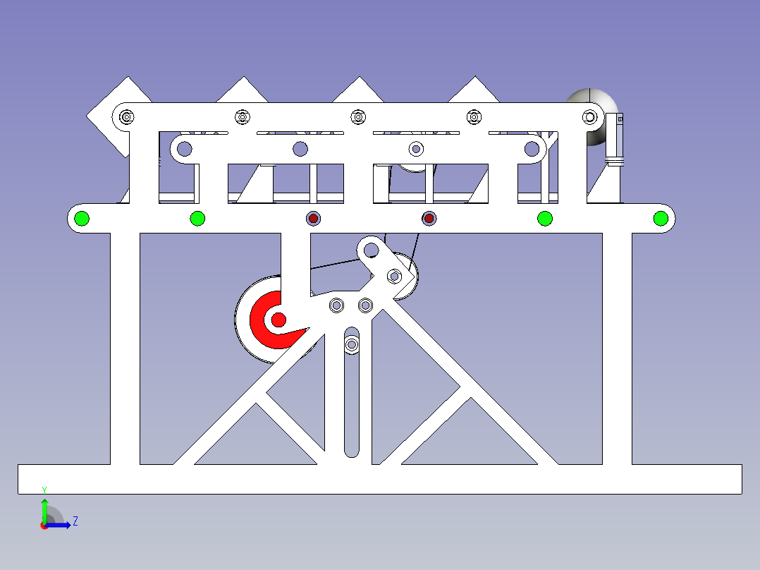 仿型车床机构模型3D图纸左视图
