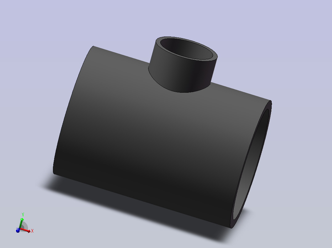 RTee_DN150_65_U-PVC主视图