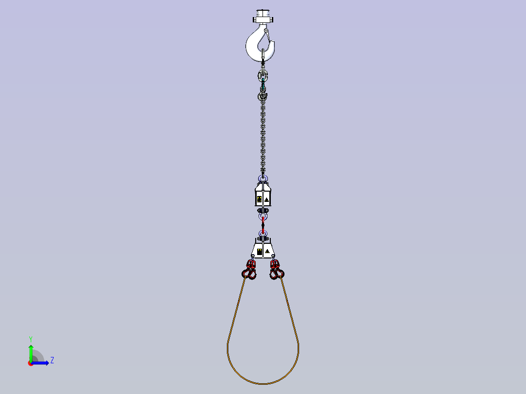 准确的 lifting beam 25T左视图
