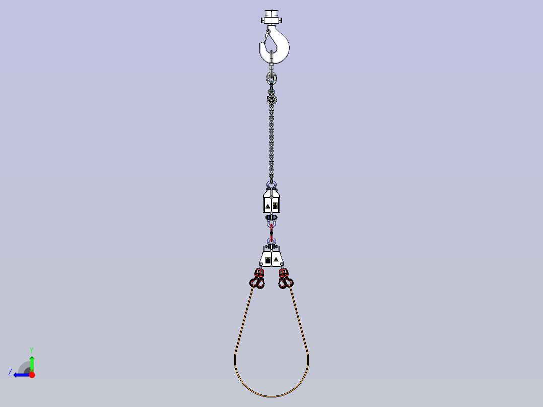 准确的 lifting beam 25T右视图