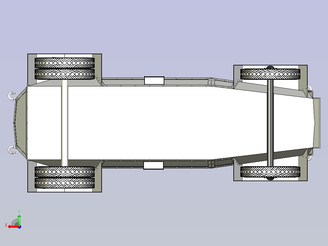 装甲车造型3D图纸后视图