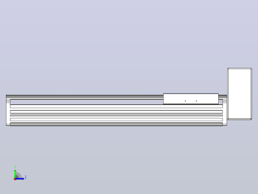 皮带直线轴半封闭可选导轨TPA-HNB-202D-140-L450-LU-C-P75-N3左视缩略图
