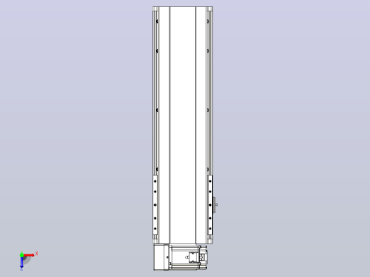 皮带直线轴半封闭可选导轨TPA-HNB-202D-140-L450-LU-C-P75-N3俯视缩略图