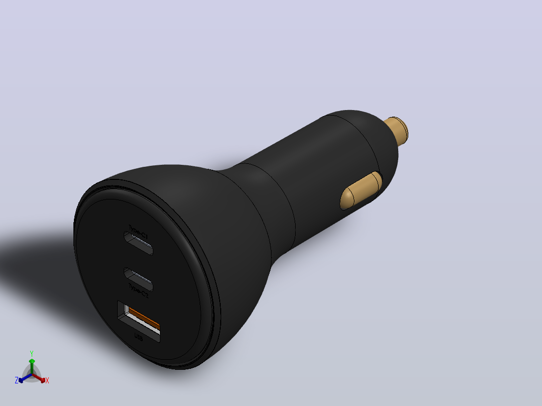 160W USB C车载充电器，QC5.0.zip.zip主视图