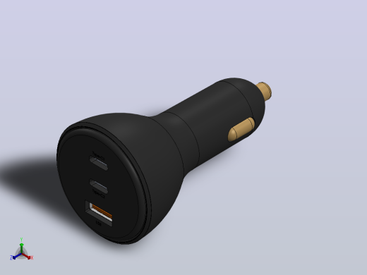 160W USB C车载充电器，QC5.0.zip.zip正等轴测缩略图