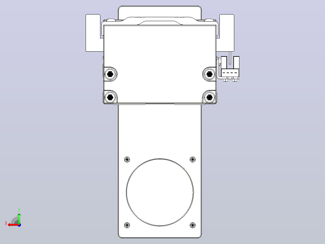 线性模块铝制底座TPA-KNR-86E-1610C-L850A1-MP-H40-N3后视图