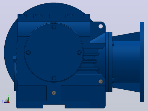 SF57ZP蜗轮蜗杆减速机SF57-16-M1-B-P71右视缩略图