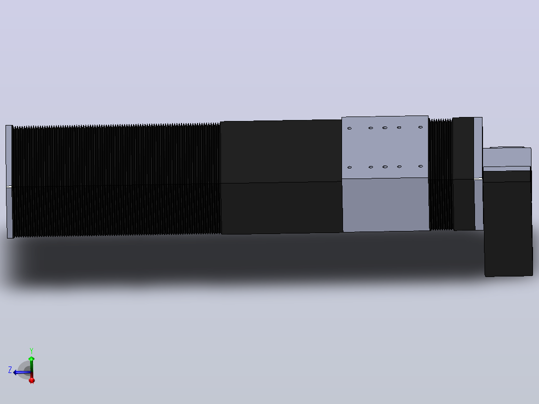 直线模组DMBF170-RDCR（电机右下折）[DMBF170-L45S500-DT750-A2U-RDCR]主视图