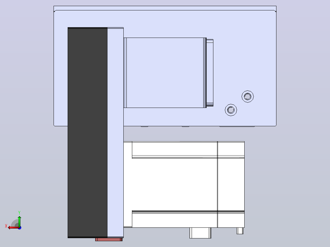 直线模组DMBF170-RDCR（电机右下折）[DMBF170-L45S500-DT750-A2U-RDCR]后视图