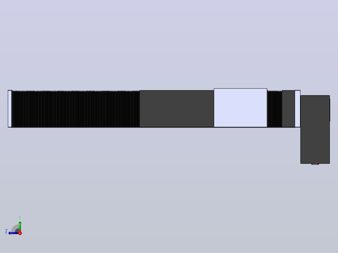 直线模组DMBF170-RDCR（电机右下折）[DMBF170-L45S500-DT750-A2U-RDCR]右视图