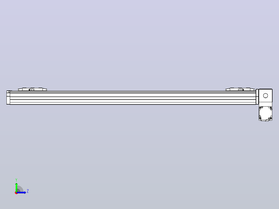 皮带直线轴双滑块型TPA-GCBS-80-P60-L400-RP-M20-N3左视图