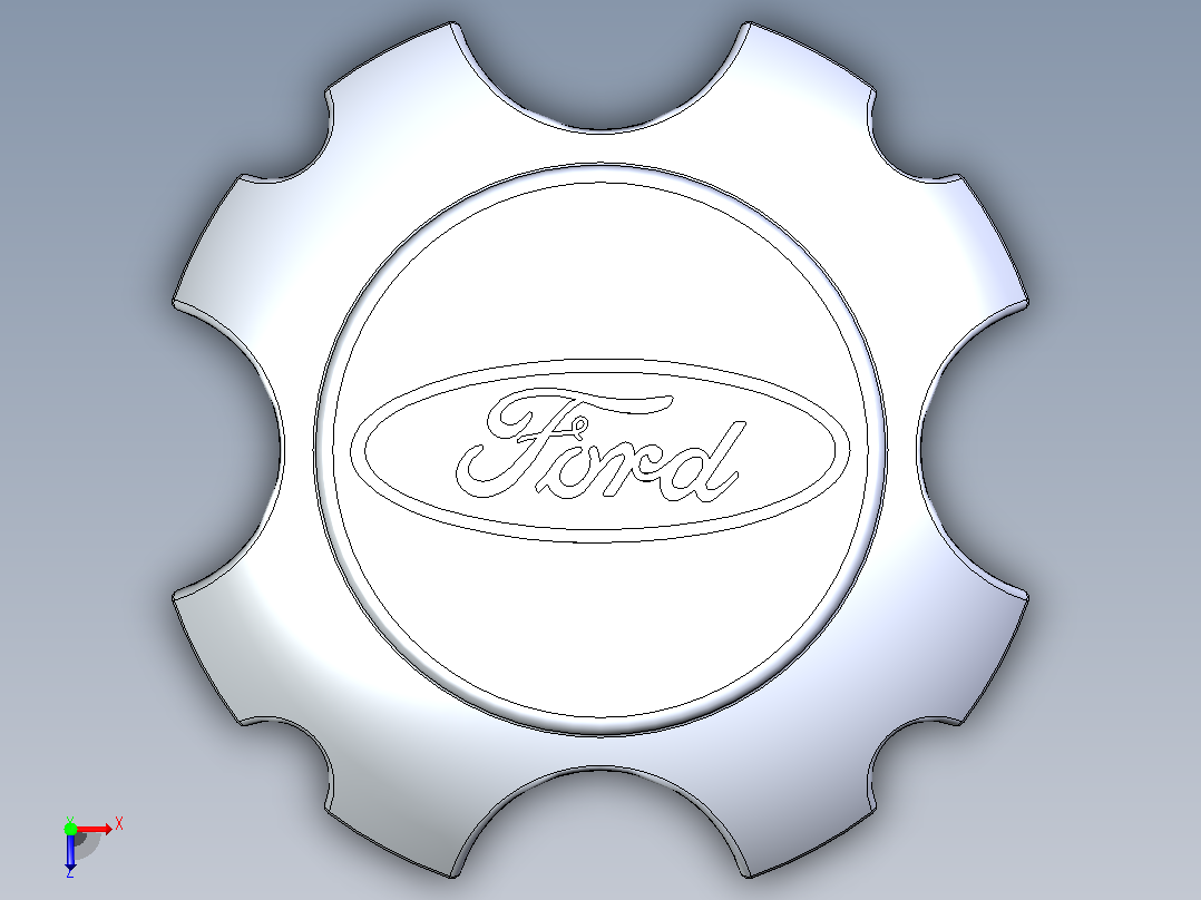 福特 EcoSport 2004 轮圈俯视图