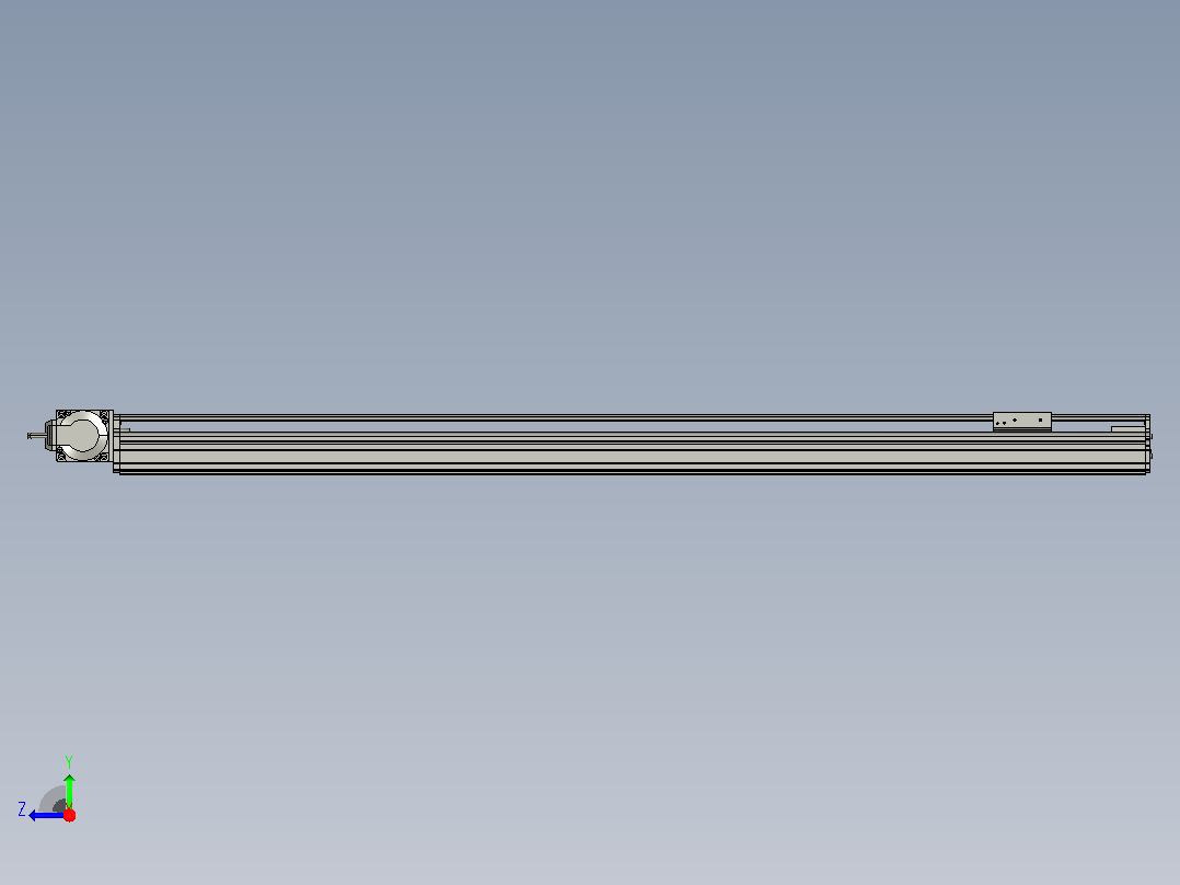 MT75BT半封闭皮带滑台[MT75BT.L80.1000.LT.P40.C3]右视图
