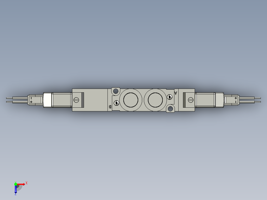 SMC电磁阀SY5320-5LZD-01俯视图