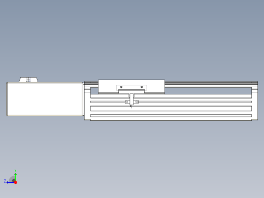 皮带直线轴半封闭可选导轨TPA-HNB-140D-120-L100-MR-Y-P40-N3右视缩略图