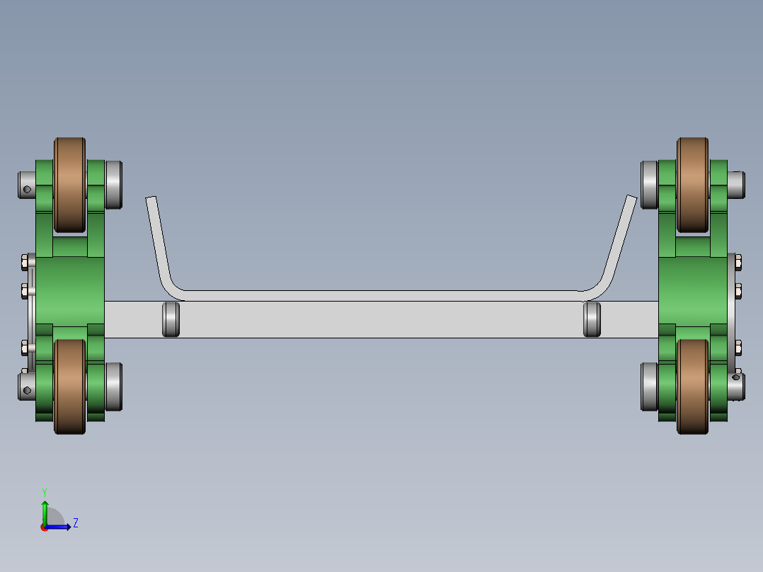 便携式绞盘机牵引越障工艺及装置设计(sw14+cad+说明书)左视图
