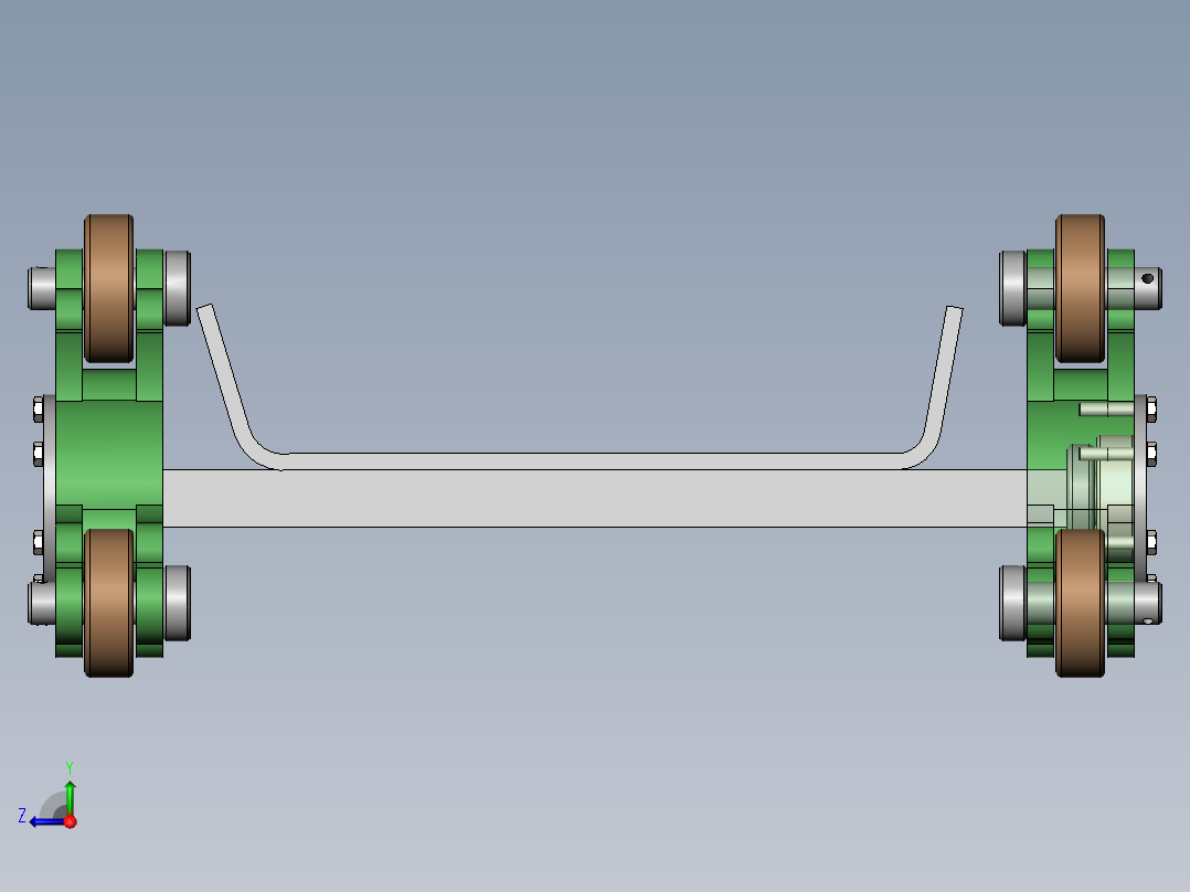 便携式绞盘机牵引越障工艺及装置设计(sw14+cad+说明书)右视图
