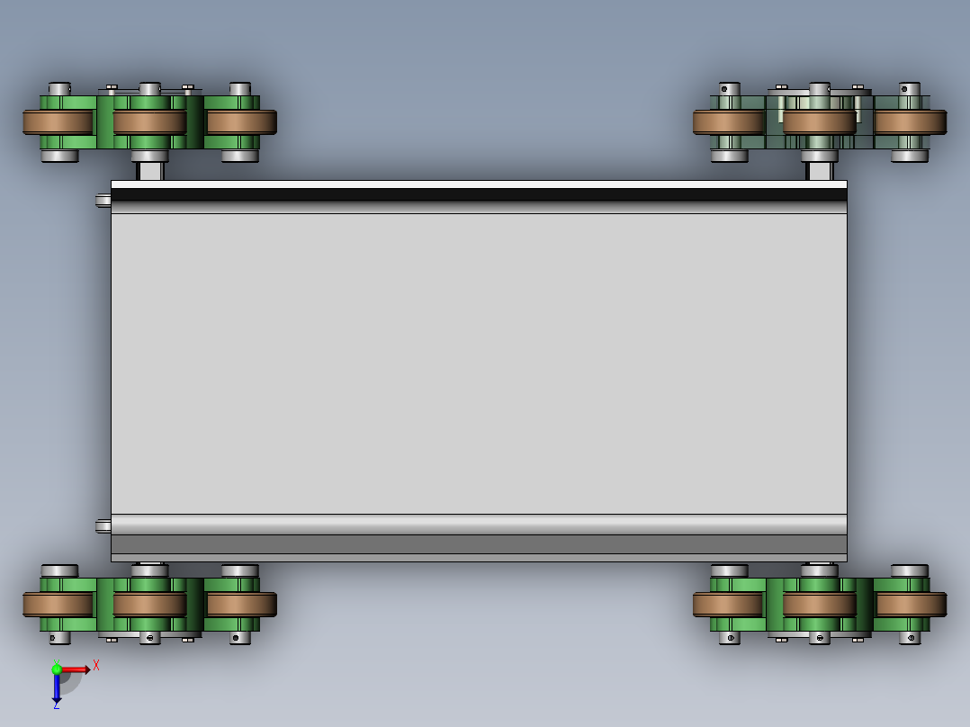 便携式绞盘机牵引越障工艺及装置设计(sw14+cad+说明书)俯视图