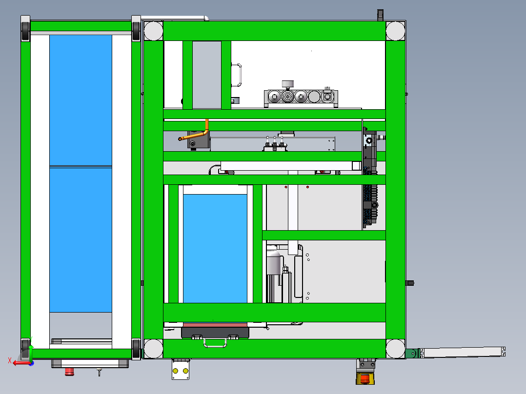 腰脱自动拧紧涂油设备sw16可编辑后视图