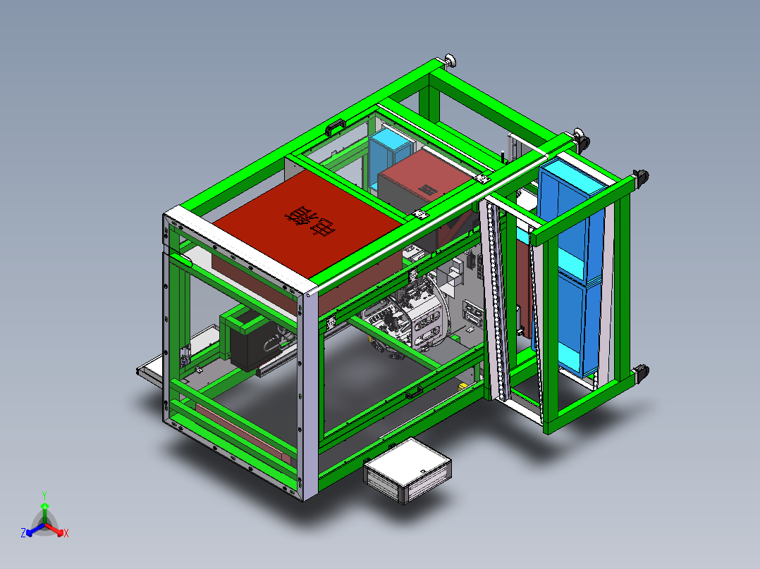 腰脱自动拧紧涂油设备sw16可编辑正等轴测图