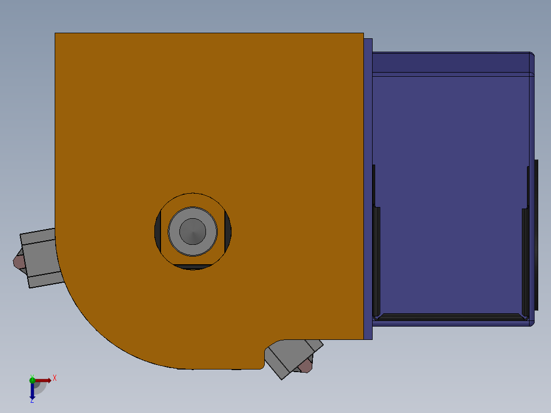 T907 数控机床回转卡盘装置俯视图