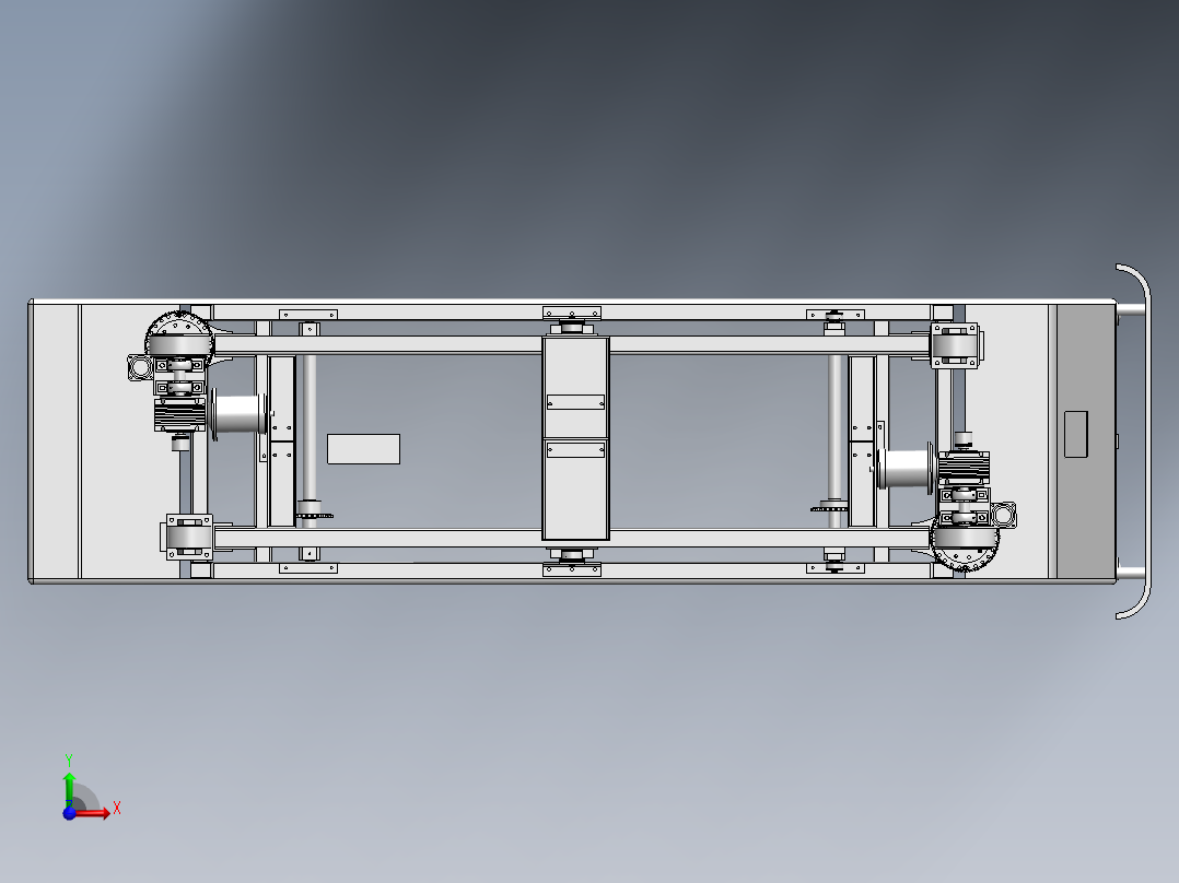 舵轮驱动凸轮顶升agv前视图