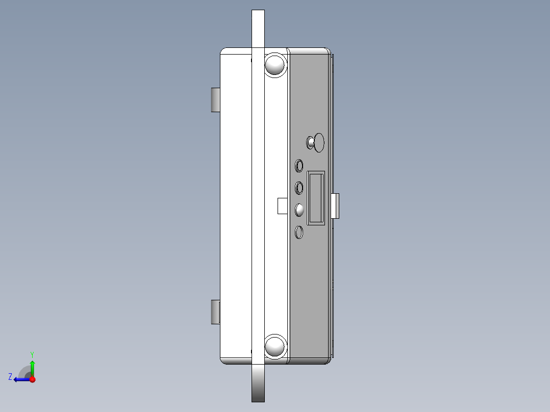 舵轮驱动凸轮顶升agv右视图