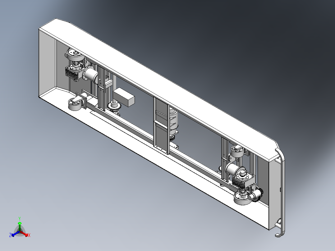 舵轮驱动凸轮顶升agv正等轴测图