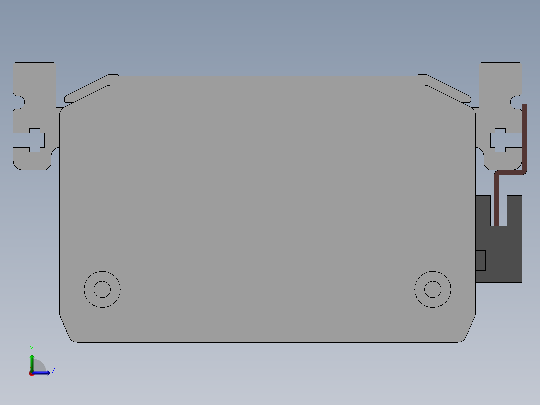 126丝杆模组型材模组滑台3d图纸直线模组线性滑台模组图纸左视图
