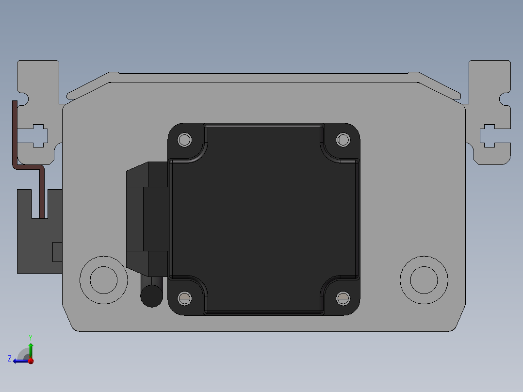 126丝杆模组型材模组滑台3d图纸直线模组线性滑台模组图纸右视图