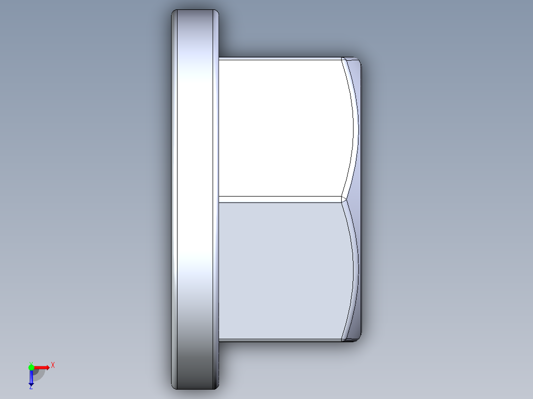 法兰螺母-56-FN.STEP俯视图