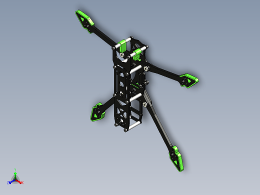 碳纤维板拼接的FPV无人机机体