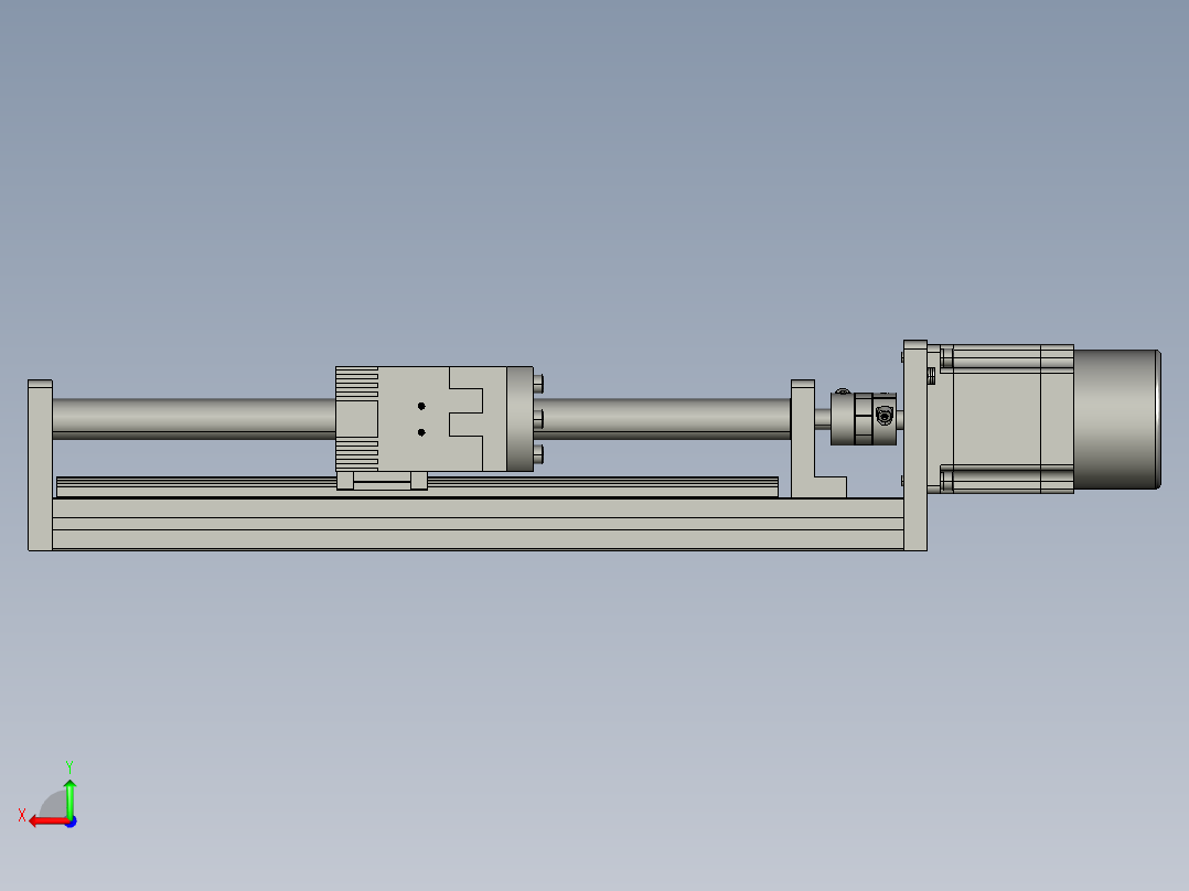 模组FSK40-L10C7-BC-B57-200行程（B57刹车电机）后视图