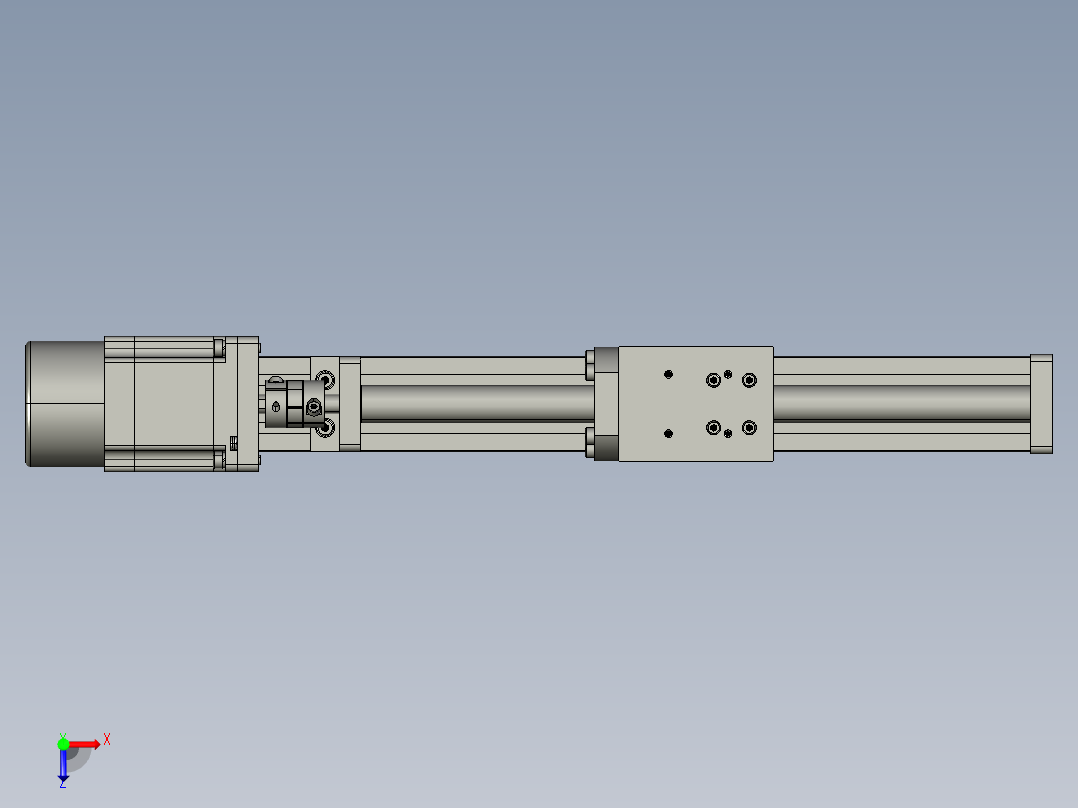 模组FSK40-L10C7-BC-B57-200行程（B57刹车电机）俯视图