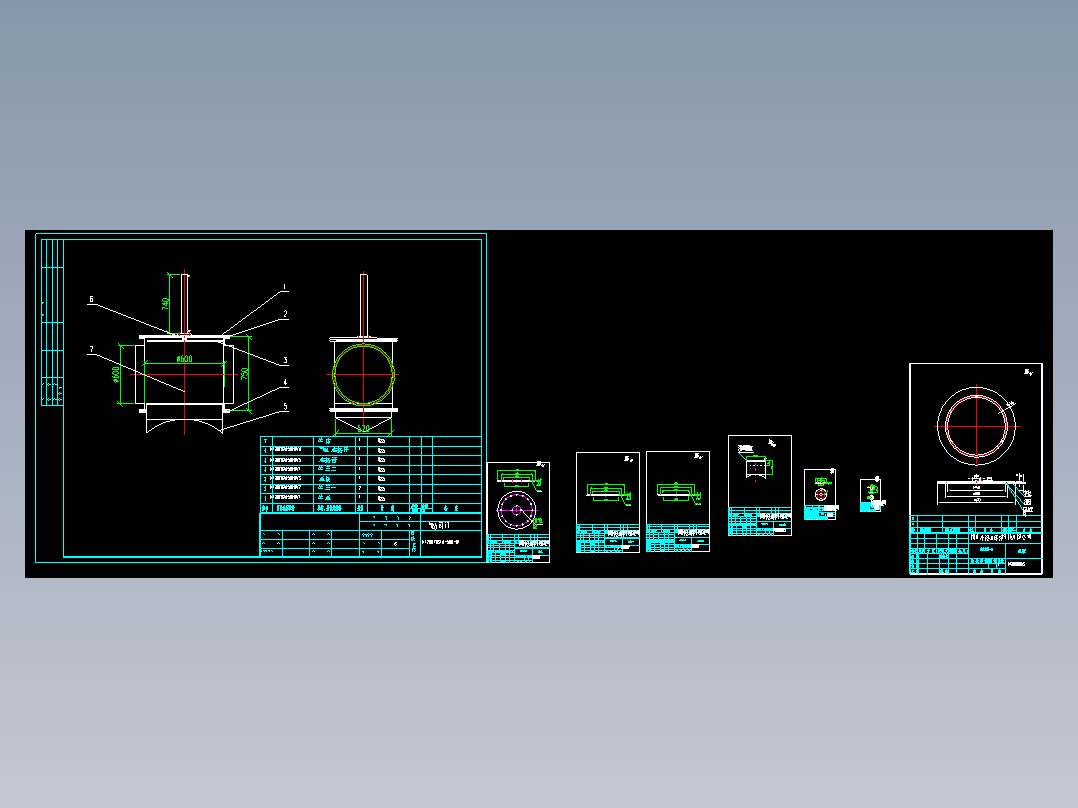 活性炭吸附-脱附-催化燃烧设备图纸