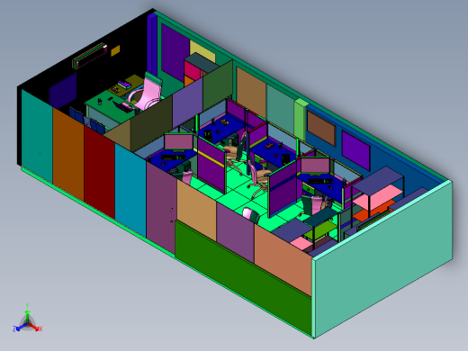 现代风格办公室装修效果